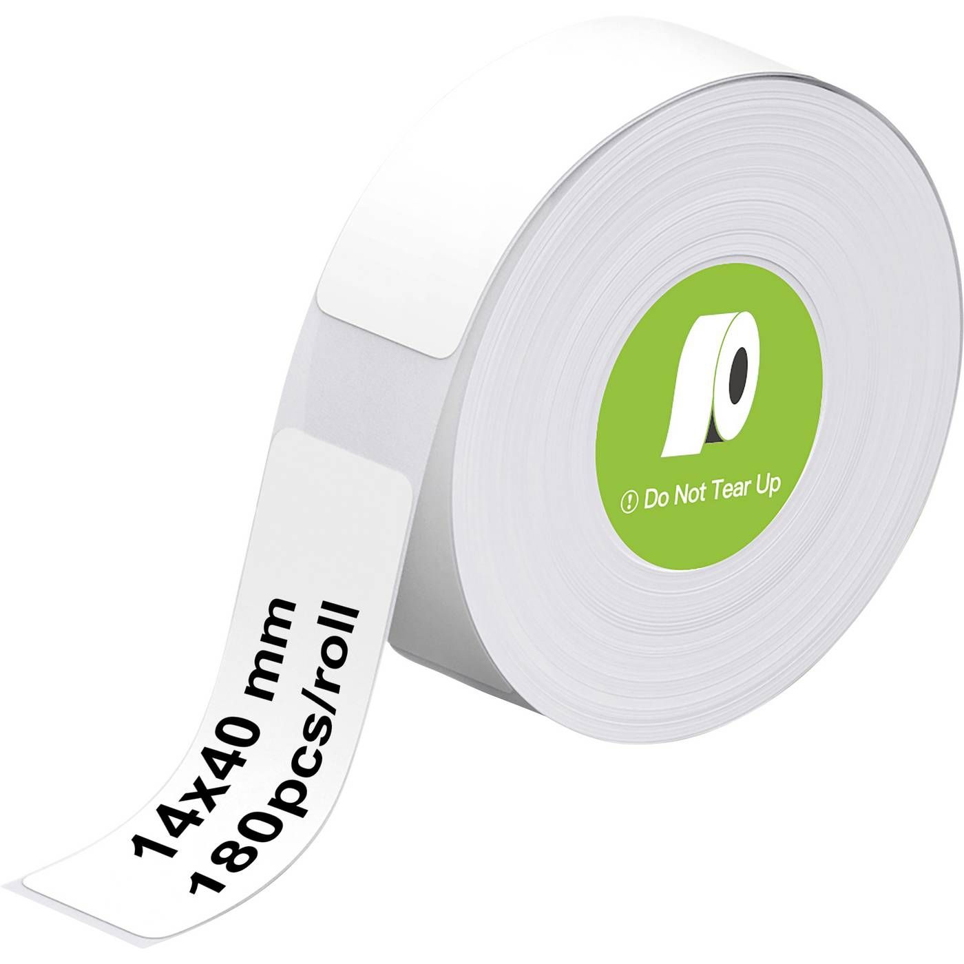 Olympia Etiketten labelrol, wit, etiketten voor labelprinters, 14 x 40 mm, etiket voor P22-printers, ongecoat, 180 stuks per rol
