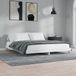 Maison Exclusive - Cadre de lit sans matelas blanc 200x200 cm bois d'ingénierie