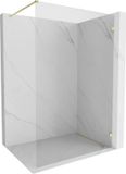 Mexen Lunar paroi de douche Walk-in droite 60 x 200 cm, transparent 8 mm, or brossé
