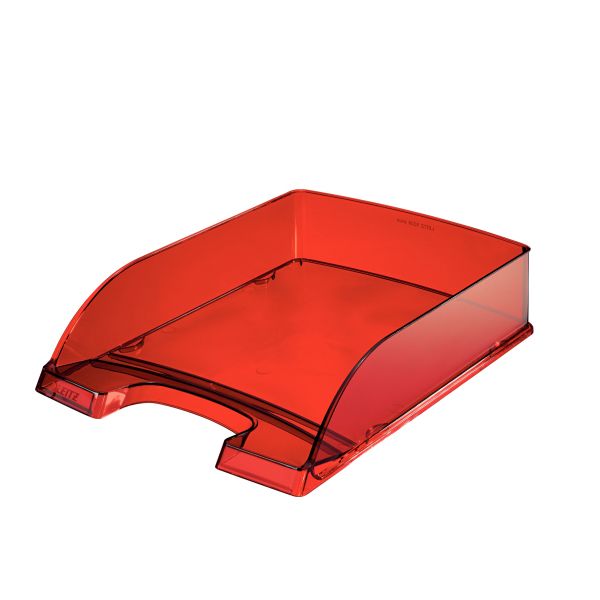 Leitz 52260028 Brievenbakje rood, transparant