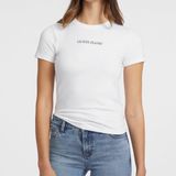 Guess Jeans Gj Cn Slim Logo Print T-shirt Met Korte Mouwen Wit XL Vrouw
