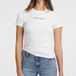 Guess Jeans Gj Cn Slim Logo Print T-shirt Met Korte Mouwen Wit XL Vrouw