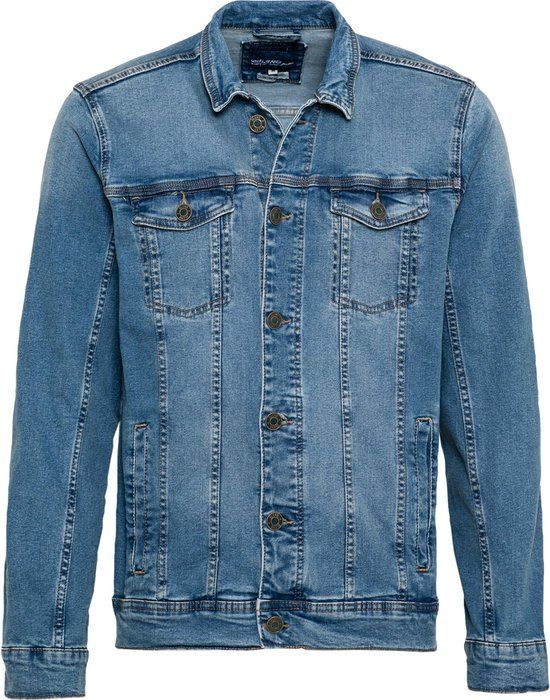 Blend tussenjas Blauw Denim XXL