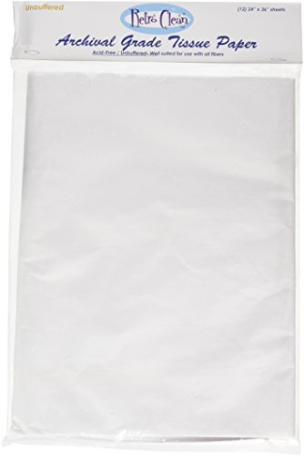 Retro Clean Archival Grade Tissue Paper-Unbuffered-24"x 36" 12/Pkg