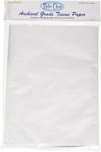 Retro Clean Archival Grade Tissue Paper - Unbuffered - 24" x 36" 12/Pkg - 0793936707388