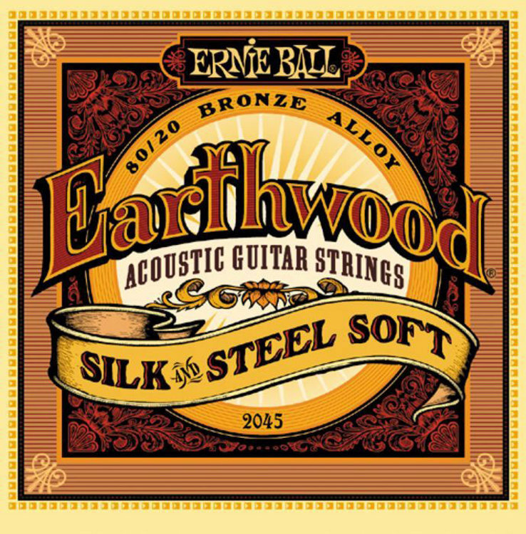 Ernie Ball 2045 Earthwood Silk & Steel Soft snarenset