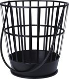 Nampook Koopman International Metalen Vuurkorf met hengsel | Ø38 cm | Zwart