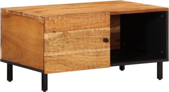 vidaXL Salontafel 80x50x40 cm massief acaciahout
