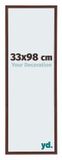 yd. Puzzle lijst 33x98 cm - Bruin