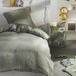 TODAY Ensemble de lit - 140x200 cm - Gaze de coton unie - Vert sauge