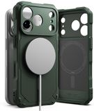 Ringke Rugged Gear Magnetic - Hoesje Geschikt voor Apple iPhone 17 Pro - Back Cover Compatibel met MagSafe / Qi2 - Shockproof TPU - Groen