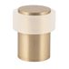 Deurstopper EVI beslag Deurstopper | 24 x 35 mm | Siliconen dempers | Gemaakt van messing | schroefdraad | incl. schroef + bevestigingspluggen | Mod. I-19124 x 35 (messing mat - rubber)