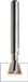 CMT Zwaluwstaartfrees, VHM, Z2, 19°, Ø 9,3 x 7,3/43 mm S=Ø6 (tbv Hoffmann, W3)