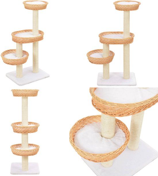 vidaXL Kattenkrabpaal - 85 cm - Bruin