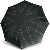 Knirps T.200 Medium Duomatic Check Hunter #2 Groene Paraplu
