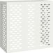 vidaXL Airconditionerbescherming, wit, 110 x 50 x 105 cm, verzinkt staal