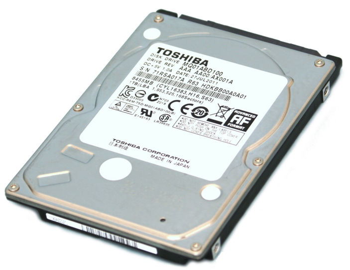 Toshiba 1TB 2.5" Internal Hard Drive - Silver