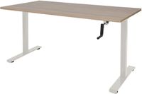 Schaffenburg Zit Sta bureau - Slinger 120x80 Kersen - wit frame