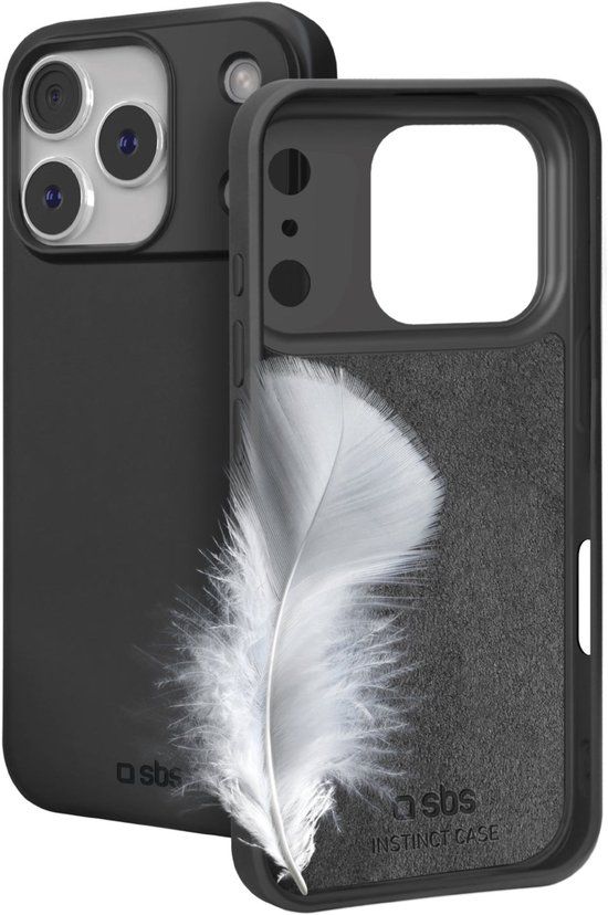 sbs mobile Instinct Cover Apple iPhone 17 Pro Zwart