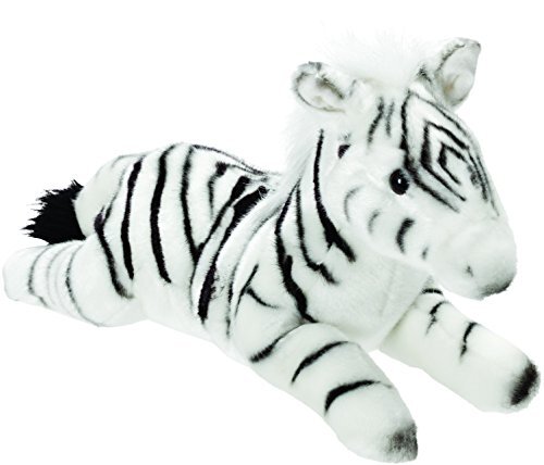 Suki Gifts 12124 Liggend Zebra knuffeldier, 30 cm, Suki Classic, 30 cm
