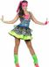 Wilbers 80's Girl kostuum Neon - Maat XXXL