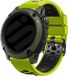 Strap-it Universele 24mm Sport Horlogeband Lime/Zwart