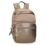 Pepe Jeans Ruby Joumma Bags Rugzak voor laptop, 13,3 inch, beige, 25 x 37 x 10 cm, polyester en PU, 9,25 l, Beige, Eén maat, laptop rugzak