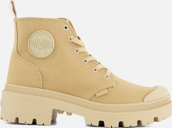 Palladium Pallabase Veterboots bruin Canvas - Dames - Maat 39