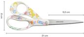 Fiskars X Moomin multifunctionele schaar met Moomin-design, rechtshandig, limited edition voor Moomin's 80e verjaardag, lengte: 21 cm, roestvrijstalen bladen, party, 1075573
