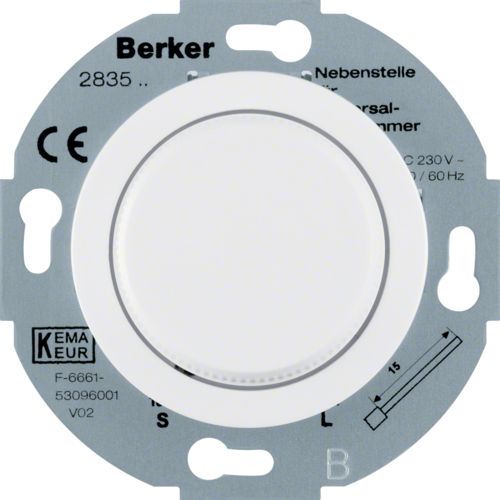 HAGER 283510 Lichtschakelaar - metaal - 1 stuk