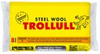 TROLLULL Staalwol | Draadwol medium 1, 8 pads 200 g