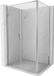 Mexen Exo porte pivotante cabine de douche 80 x 75 cm, transparent, chrome