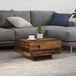 vidaXL Salontafel, antiek hout, 55 x 55 x 31 cm