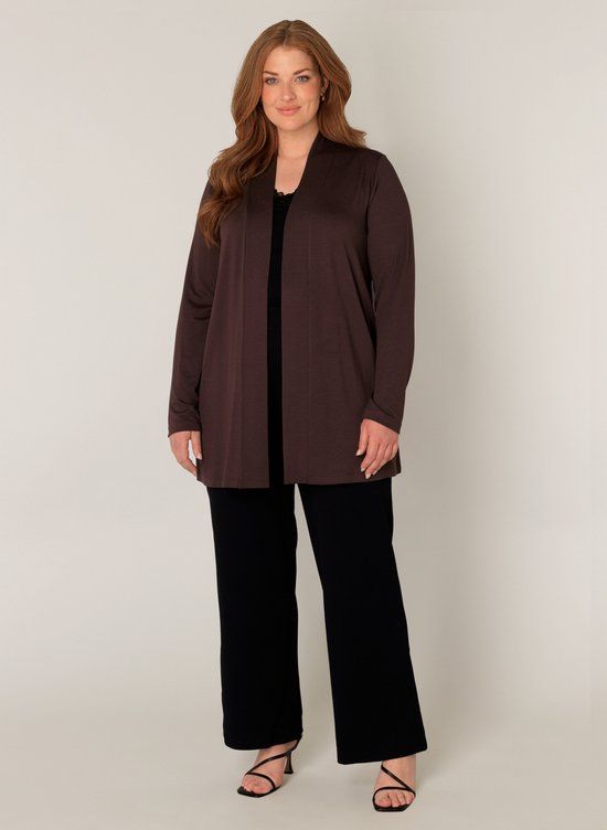 BASE LEVEL CURVY Ayla Vest - Brown - maat 0(46)