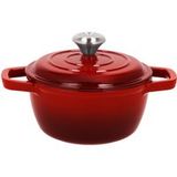 SILVERCREST® Faitout en fonte Premium, 1,35 L (rouge)