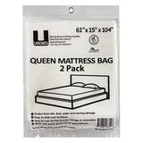 Queen Matras Tas 61x15x104 inch, 2 Mil, 2 Pack, Protector Box Spring bed