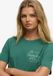 Superdry Luxe Casual Relaxed T-shirt Dames Vert pin