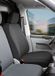 Walser Autostoelhoes Transporter Fit van stof antraciet geschikt voor VW T5 - Enkele zetel front