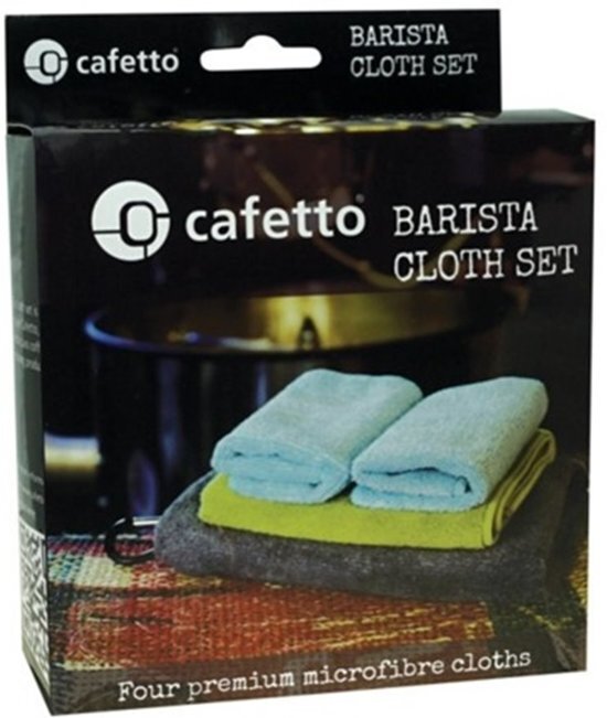 Cafetto Barista microvezeldoeken set van 4 stuks