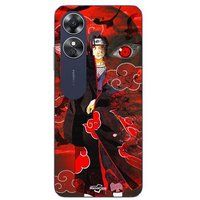 Maniacase Etui Oppo A17 Demon Slayer Kimetsu no Yaiba Itachi Uchiha rood front