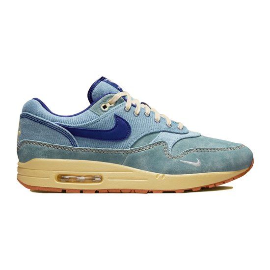 Nike Air Max 1 Premium Unisex Sneakers - Maat 36.5 - Blauw/Licht groen/Donker blauw