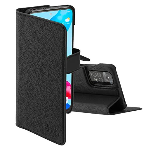 Xiaomi Redmi Note 11 / 11S 2-in-1 Wallet Case - Genuine Leather - Black