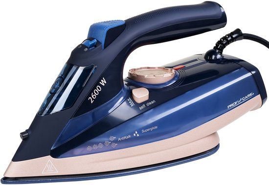 Clatronic ProfiCare Stoomstrijkijzer PC-DB 3126 - Blauw, rosé goud - 2600 W