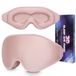 Slaapmasker, 3D-oogmasker om te slapen, 100% lichtblokkerende oogbedekking met verstelbare riem, nachtblinddoek voor vrouwen, traagschuim, roze