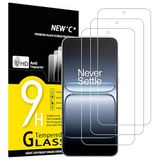NEW'C 3 stuks, gehard glas voor OnePlus Nord 5, effectieve bescherming tegen krassen, zonder luchtbellen, zeer robuust, hardheid 9H glas