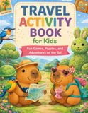 Travel Capybara Travel Activity Book for Kids