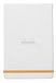 RHODIA 194345C - Hardcover Webnotepad Notitieboek Wit - 9 x 14 cm - Gelijnd - 192 Afscheurbare Pagina's - Clairefontaine Ivoor Papier 90 g/m² - Leeslint, Elastieksluiting - Omslag in Imitatieleer