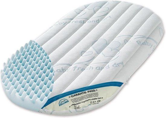 Dr. Lubbe Air plus wiegmatras 70 x 37 cm - Wit - Ovaal - Anti-allergie