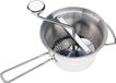 Sans marque Presse-purée professionnel acier inoxydable ø 20cm lavable au lave-vaisselle - inclus 4 disques - pour tomates, purée de pommes de terre - argent - 40 x 30 x 20 cm