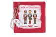 Notitieboek Rood notitieboek met koord, notenkraker decor en opschrift 16,5 x 16,5 x 1 cm